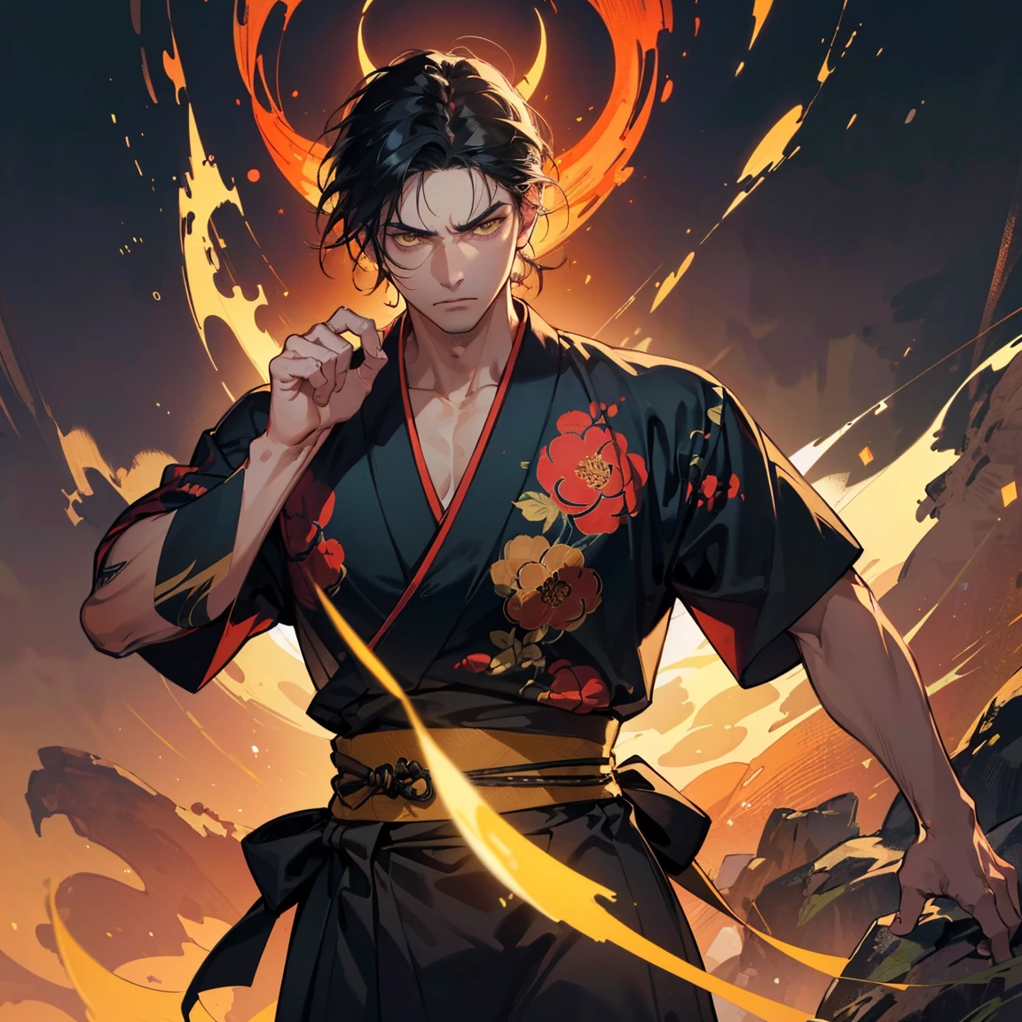 Handsome, 25 years old, Asian, master work, best picture quality, higher quality, high detail, super high resolution, 8k resolution, delicate facial features, boy, big muscles, tattoos, glowing eyes, hair details, [[look away, look to the side, emphasize homosexuality and pay attention to every detail , cross-legged, open Hanfu transparent tulle jacket, white rubber pants, (((((crotch bulge)))) (harmony, balance, yin and yang), Chinese silk painting, Tai Chi principle, smooth movement, interconnected elements, Interaction of contrasting forces, Taoist philosophy, Touch of the I Ching, warm and cold tones, reflective art, inspiration by Laozi, Zhuangzi, Yin and Yang Diagram, Taiji Diagram, Bagua Diagram, Spirit and Flesh Unity, Taoism, Summoning Magic, Movie Lighting, Fire and Ice, Bagua Background, Round Bagua, Yiyang, Taoist Practice, Meditation Meditation, Buddha Meditation, Spiral Dragon, Top Cloud Dragon,