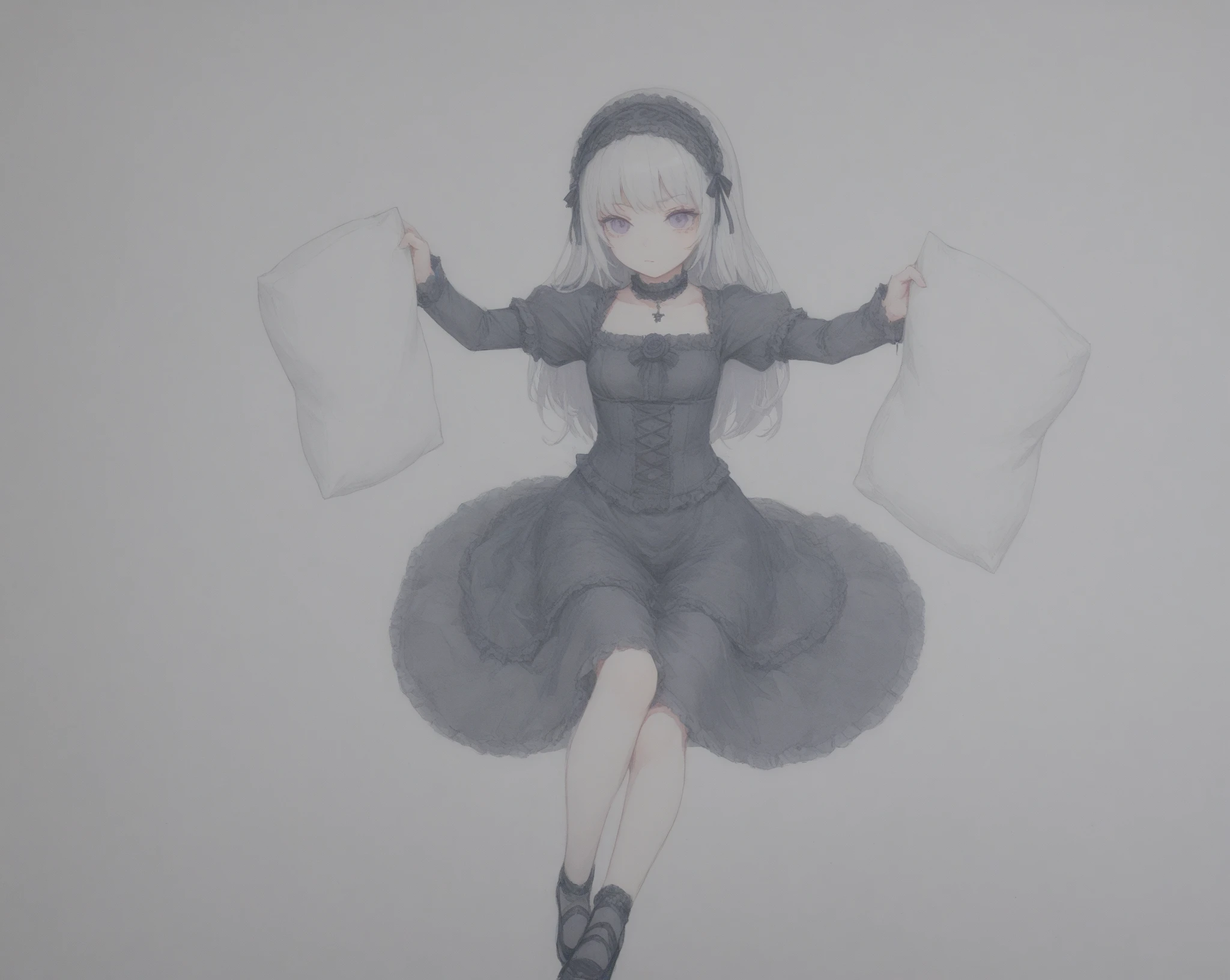 Masterpiece,best quality,top tier,1 girl,viewed from below (with feet focused),medium chest,hollow eyes,annoying face,sitting in a chair (with bare feet),
A simple background,
Arona (blue file ),arona,white hair band,butterfly tie hair band,halo,butterfly tie hair band,short hair,single braid,