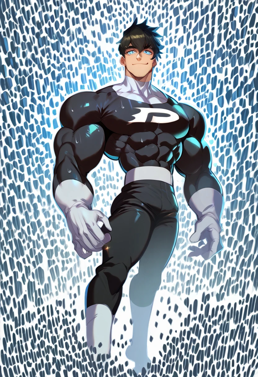 (Masterpiece) (Hyper muscular) (3 boys) Danny Phantom, Dash Baxter, football stadium background, ghost, hypnosis, jock, conversion, locker room hallway, hyper muscles, jockstrap, bro, meathead, hypnotized, brainwashed, brainwashing, big dumb jock, football. Glowing blue eyes. Hyper crotch bulge. Massive bulging crotch. Big balls. Big biceps. Big triceps. Big traps. Broad shoulders. Big meaty pecs. Big thighs. Thick glutes. Hyper muscles. crew cut. Football team assimilation. Well endowed. Clothes turning into Casper High School football uniform. Danny Fenton looks shocked and gradually transitions to a dull vapid expression instead as his eyes glow. Fellow football players lay gloved hands on his shoulder pads. "Gah! What happened to me? I look like a—! Like a ... BIG ... DUMB ... JOCK...." Open mouth. Blank stare. digital painting. Very detailed. Vapid stare. Dumber and dumber. Brain drain. Dash Baxter smirks and says, "That's because that is what you are now, Fenton. You're gonna be just like us. And you're gonna love every minute of it." Danny replies, "Love ... being ... a jock.... Big ... dumb ... studly ... jock...."
