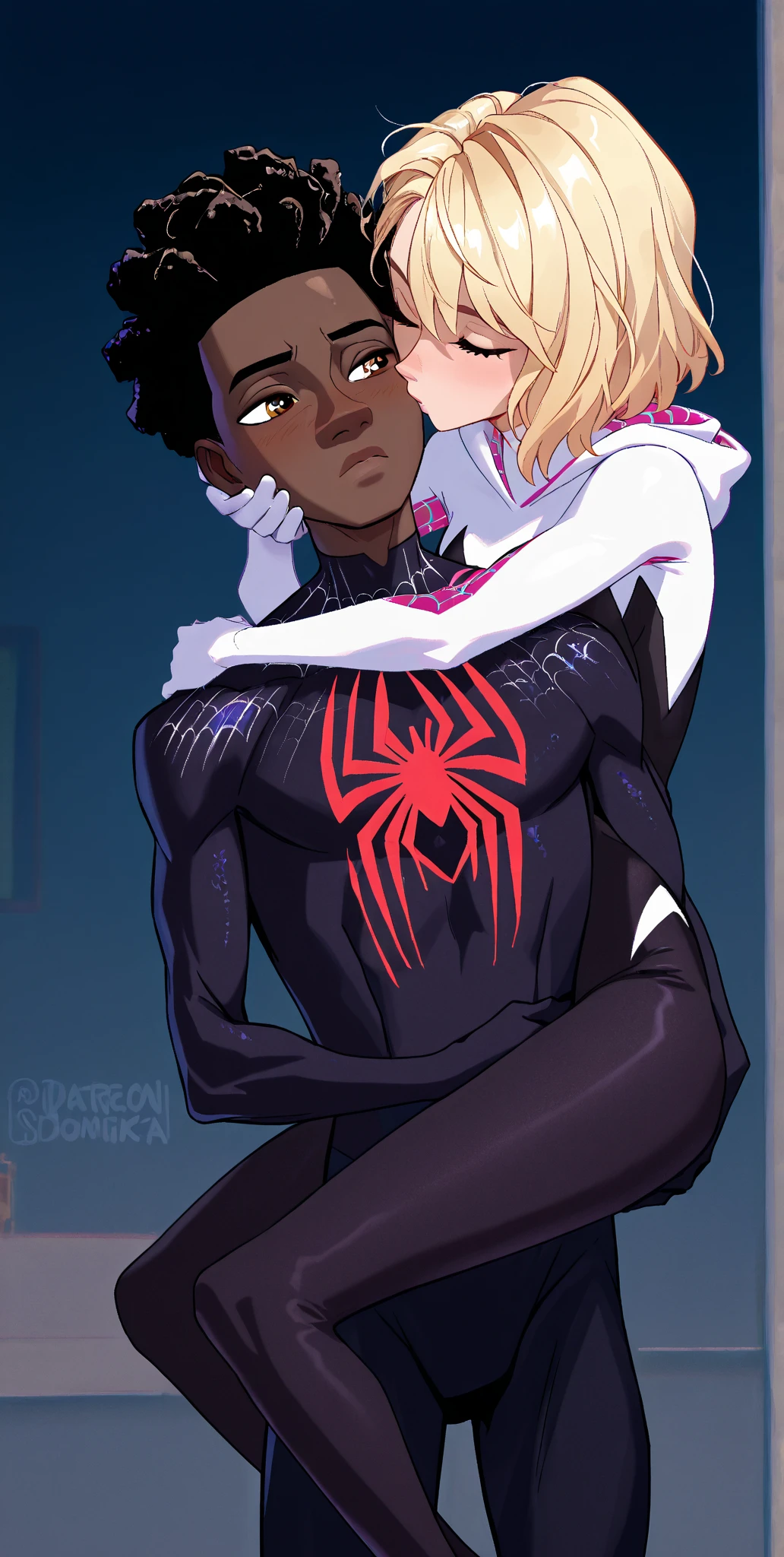 young girl spider-gwen gwen stacy skin-tight plugsuit fetish magazine into the spiderverse, group sex, multiple boys, explicit sexual images, faceless, hood, mask, hero mask, hardcore. rape, forced, grabbing, ultra detailed, small perky petite tits, slender body, ass, spiderverse style animation, many shafts throbbing, cum punshied facefucking