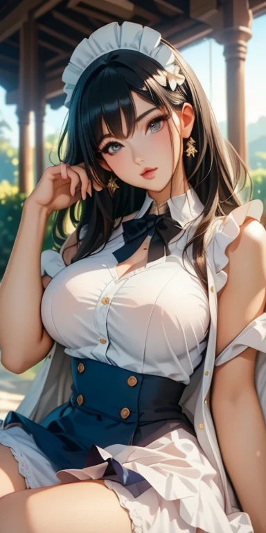 masterpiece, 4k, high quality, highly detailed, detailed face, HDR, vivid colors, natural lighting, at school, 2 girls, friends, looking to each other, heads together, (kissing), medium breasts, long hair, open hair, (embarrased face, happy face), shy, from above