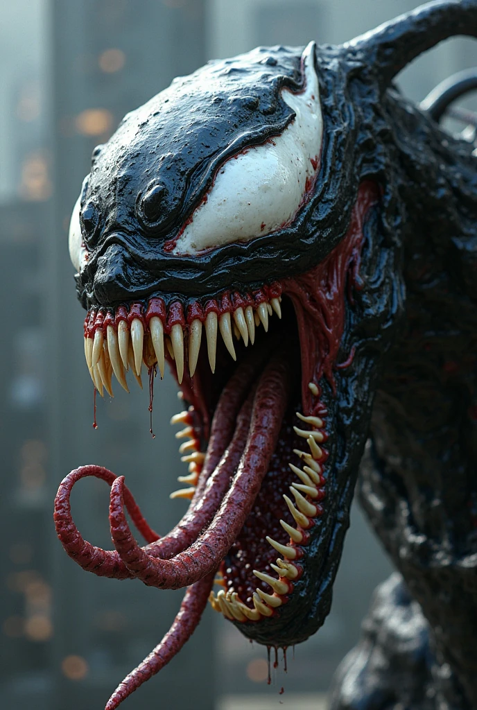 Marvel Venom&#39;s green zombie face
