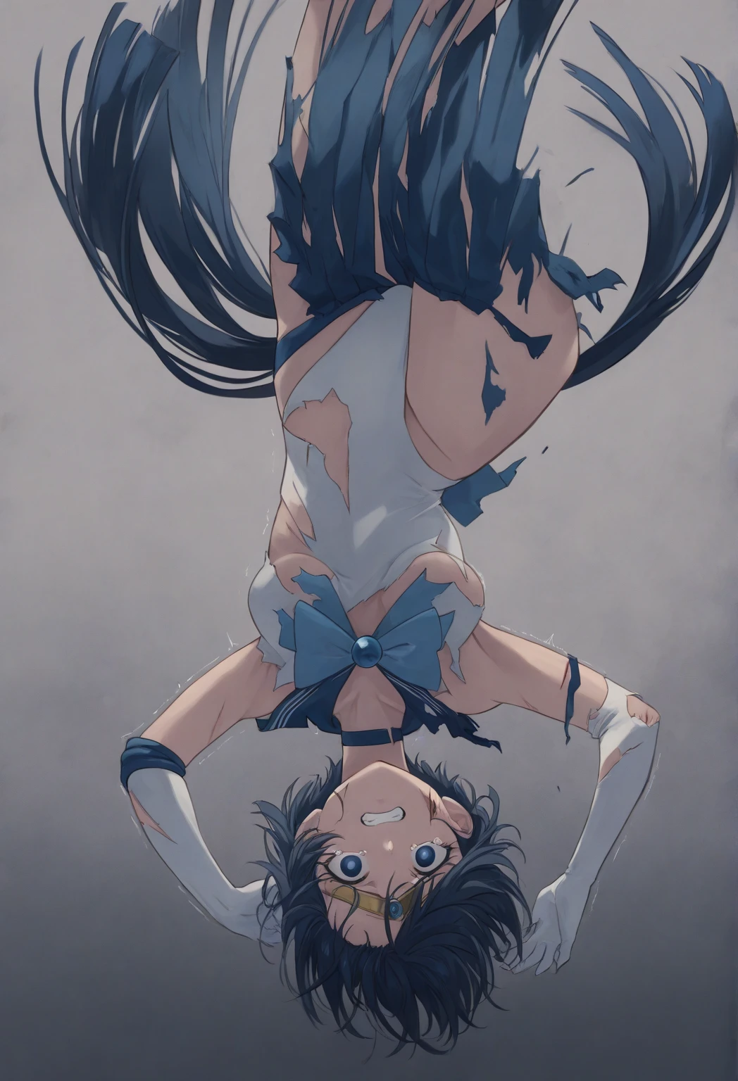 mami, foot focus, masterpiece, Highest quality, Very detailed, high school girl、Diving