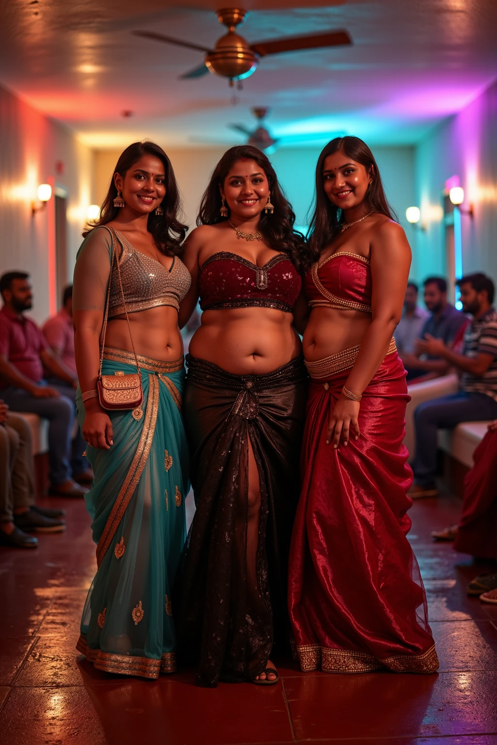 Indian woman in a pink bra. Busty