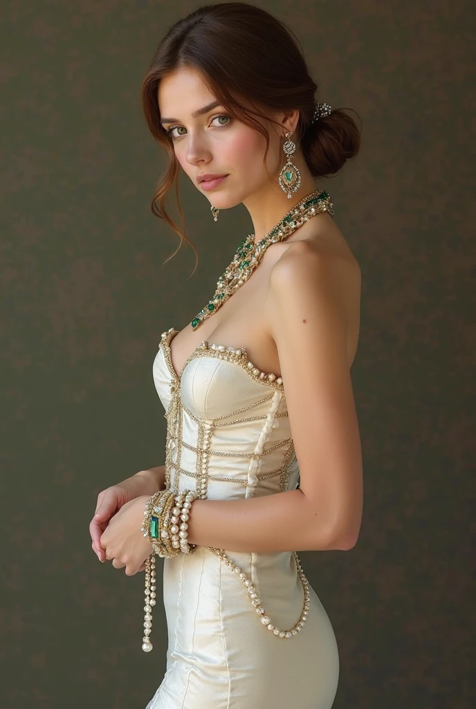 <lora:Vasilina_Yuskovets:0.85> Tim Walker style award winning intrinsic detail dreamscape photo-art high fashion portrait style of a female supermodel with stylized modern hair in John Galliano fashion design in a high fashion studio, hd, 8k, (intricate details, hyperdetailed:1.15) (skin texture:1.2)