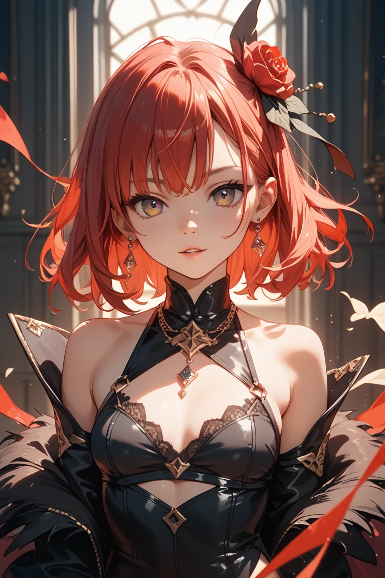 ​(Best quality, 8K, Masterpiece:1.3, 1 girl, solo, Beautiful girl), cute, Dynamism, Detailed face, Detailed skin, detailed clothes, Detailed eyes, Detailed lips, Detailed tongue, Detailed fingers, Detailed mouth, Photorealistic, Raw photo, highres, hight resolution, Natural lighting, perfect anatomy, toned legs, double eyelids, tear bags, round eyes, moist lips, sweaty, ecstatic face, (orange eyes:1.2), split-color hair, princess dress, princess, blush, dance party, dance hall, floating, spot lighting, jewelry, jeweled clothes, tiara, skirt lift, see-through panties:1.5, camel toe, lace, looking at viewer, (paizuri invitation), masturbation, nsfw, ahegao, open legs, wet body