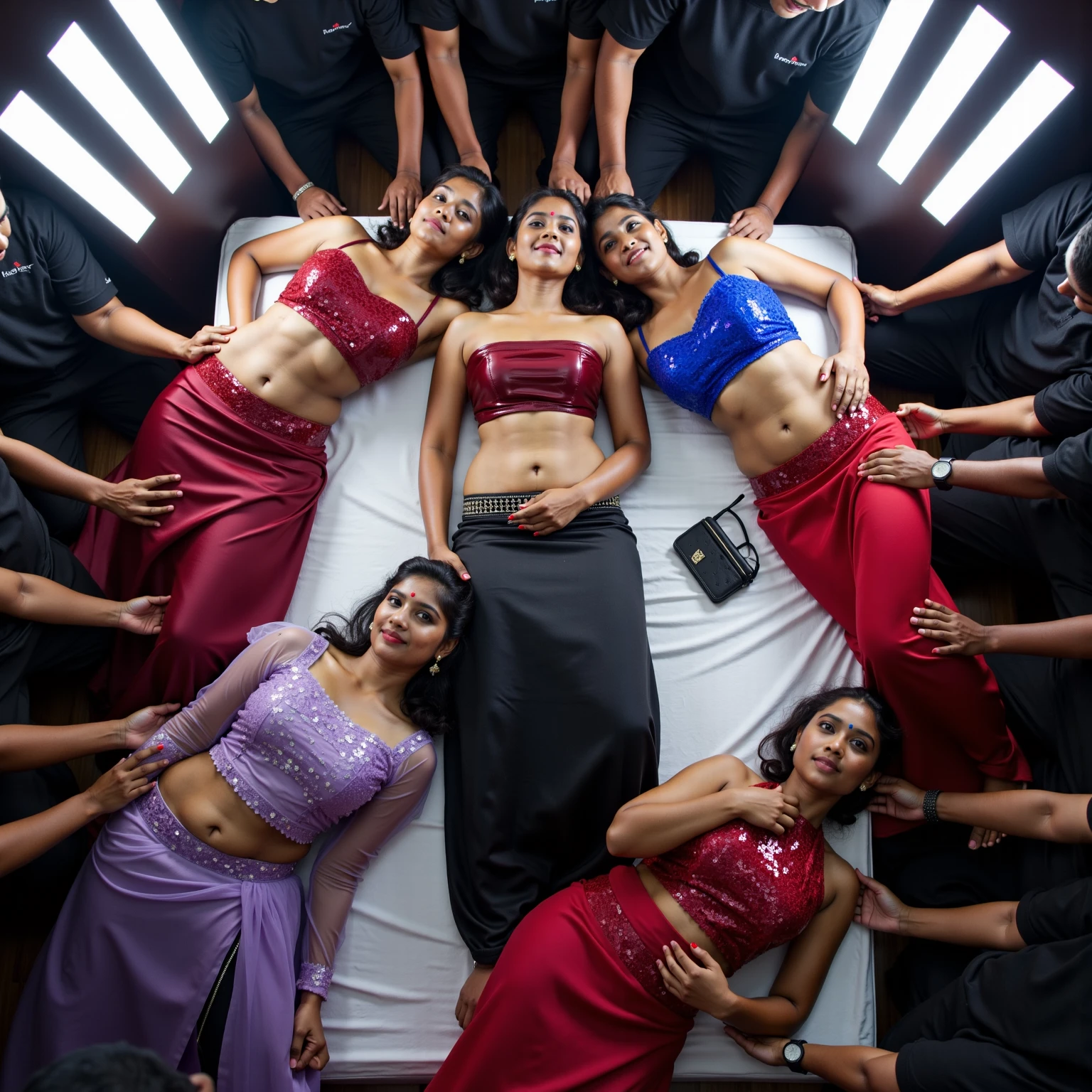 House full of desi hot girls kissing one boy