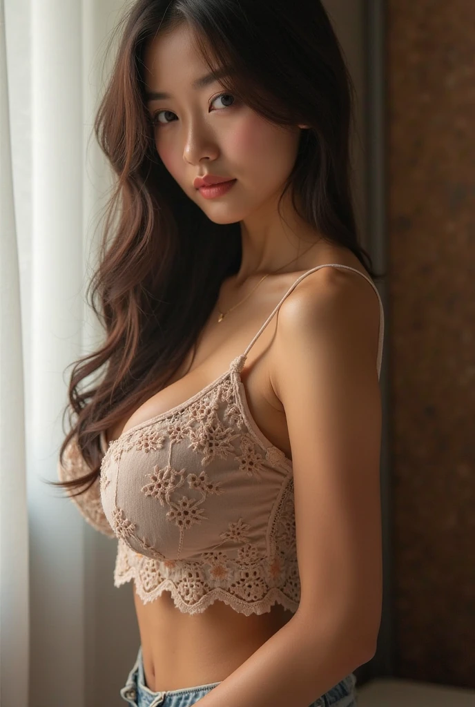 Hot big boobs naked Korean girl