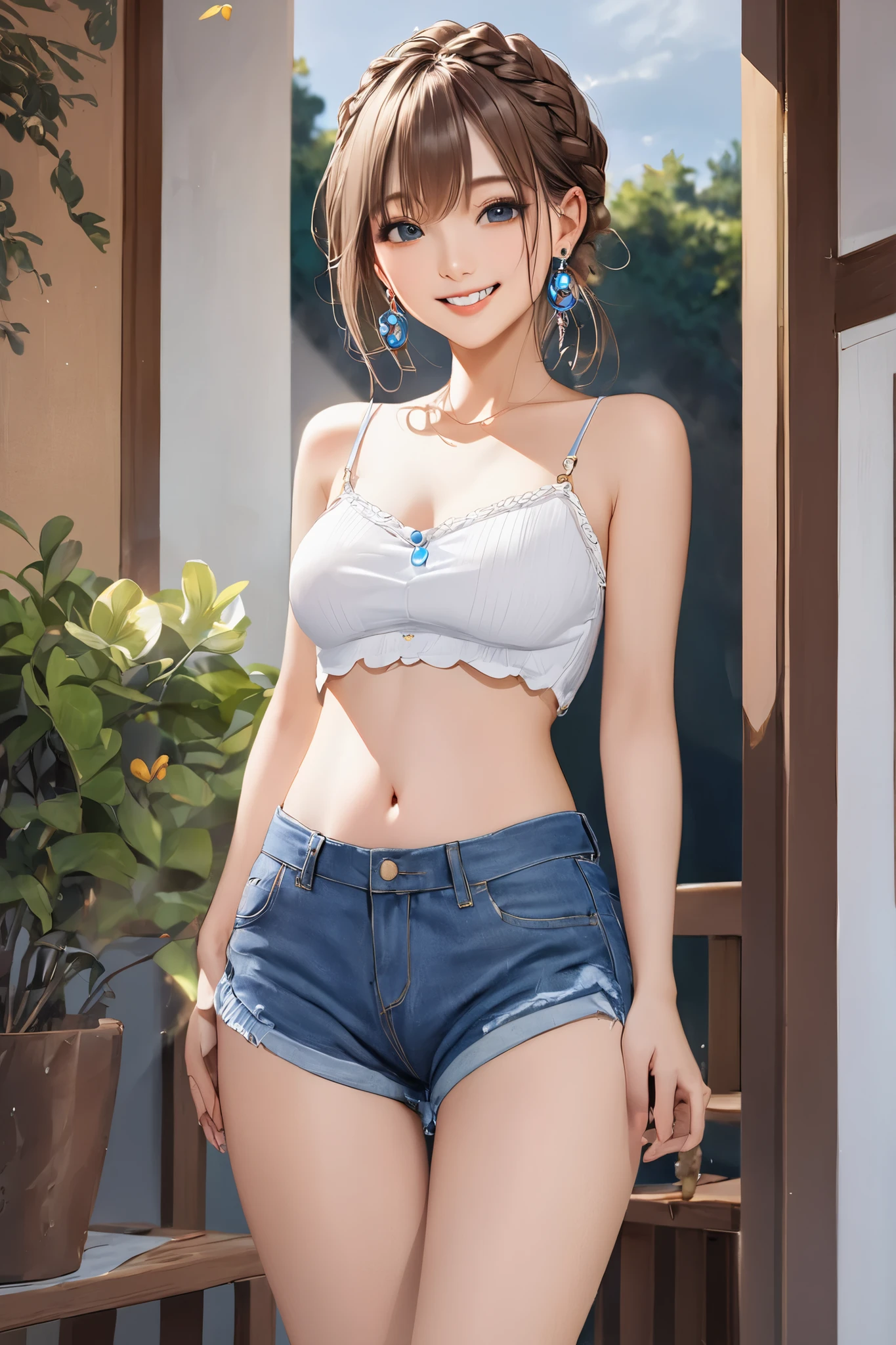 Cute Teenage Girls, Height: about 160cm, Brown eyes, Bob Hair,Perfect body style、Inner tube bra、Wearing a loincloth、Underskirt visible through loincloth、 masterpiece, 最high quality, 超high quality, high quality, High resolution, ultla High resolution, Absurd, 4K, 8K, 16K, Very detailed, Complex, Great shading, High Contrast, Realistic, photo Realistic, RAW Photos, photo shoot, Super detailed illustrations, shortening, Perfect Anatomy, Correct Anatomy, Perfect proportions, Perfect Face, Perfect hands, Perfect Legs, Perfect Fingers