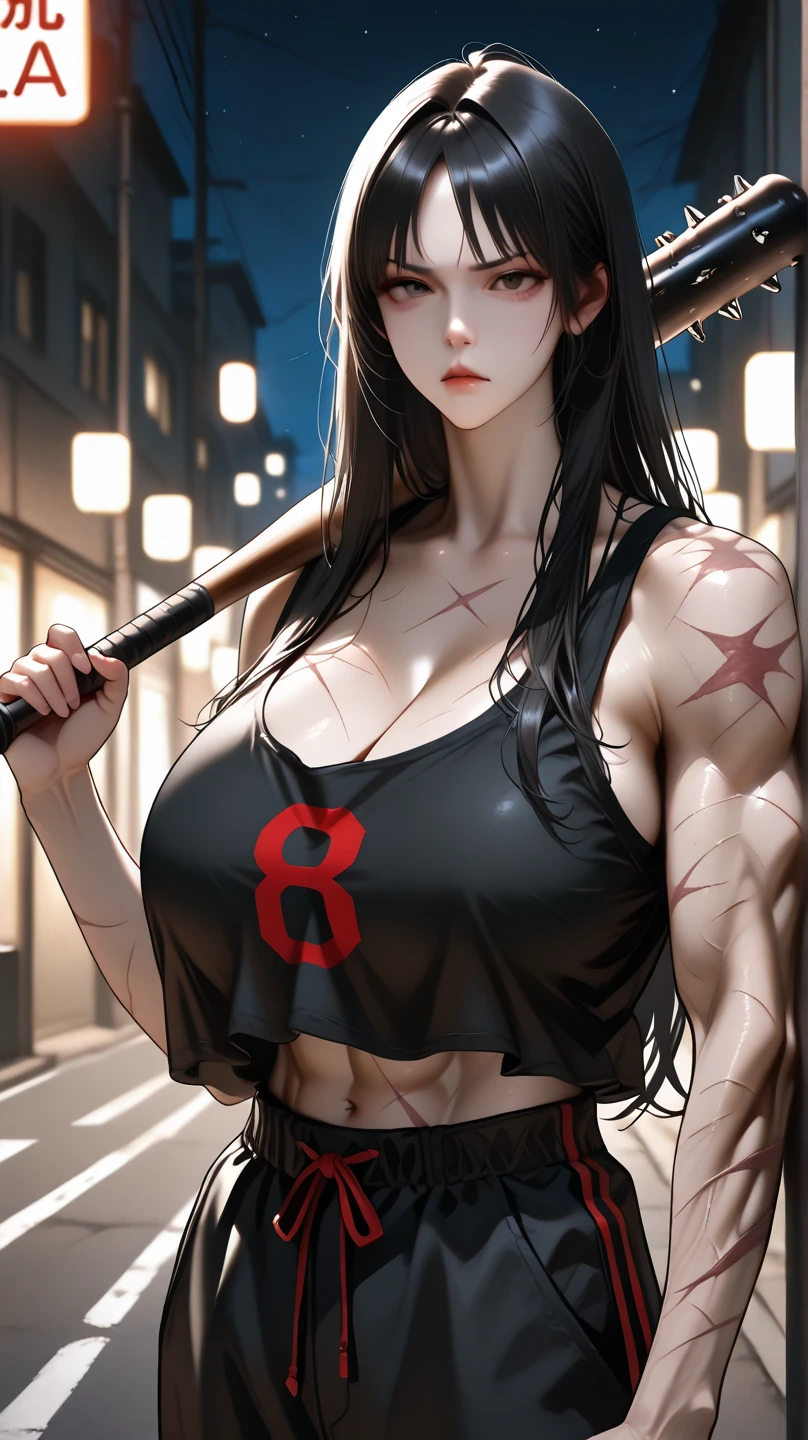 1girl, Dakeda Kaneshiro, tattoo, masterpiece anime character with long hair and red flowers, inspired by Kusumi Morikage, female anime character, , as a character in tekken, beautiful anime woman, the piercing stare of yuki onna, manhwa, yakuza girl, earrings, jewelry, long hair, blush, lipstick, Hot girl, baddie, staring, glaring, bad attitude, mean girl, dare, angry, hate, crazy, smoking, sensual, attractive, outdoors, rooftop, cityscape, building, railing, night, night sky, scenery, moon, city lights, shorts, crop top, masterpiece, best quality, highly detailed , evil smile , open
mouth, sexy gaze, , leather jacket, , cleavage badass pose , evil smile, smile, (nsfw) not safe for work,
navel, evil expression, exposed belly, exposed navel, exposed midriff, exposed lower belly, holding a
gun, , outdoors, sky, day, cloud, water, underboob, ocean, halterneck, beachground vehicle, motor
vehicle, Extreme Micro Denim Shorts with Open Fly