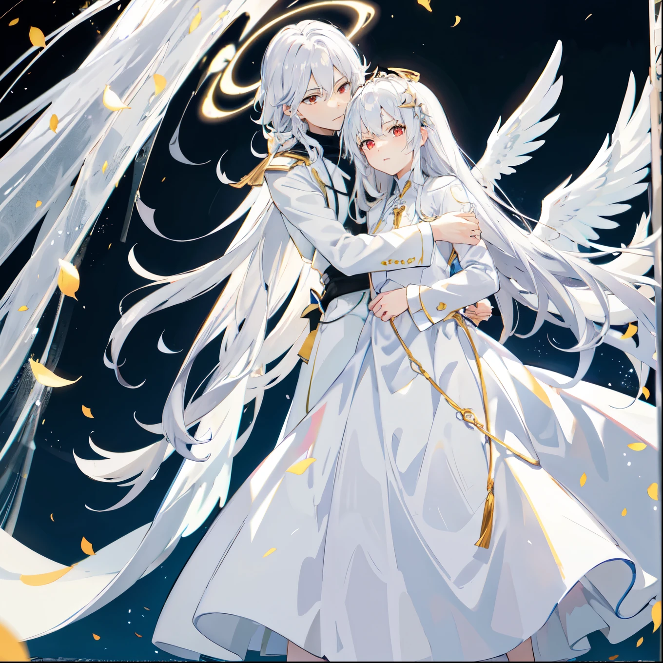 Angelic glowing snowy background,anime couple hugging and kissing ,  long red scarf  , Waiting for the man in formal suit wearing a white and platinum lab coat over a formal suit,Red Eyes, cabello largo color platino anime angel con alas y un halo por encima de la cabeza, Anime wallpapers , bíblico preciso angel , angelic, ,  glowing angelic being  , an angel, angelical, Anime wallpaper in high definition ,  night, angel,   ascension  ,    big shiny white wings   , , angelic and disturbing  , The lilies, ethereal anime, angelic angel alas de angel, white-haired deity,   glowing angelic being  , Angelic halo, sacred halo, Un angel,    snowy anime background     ,   Pixiv winner   , el angel de la muerte con un halo, Anime wallpapers, angelic and disturbing,  orange halo around his head. ,   ray of light through white hair , bright halo above his head, Waiting for the man in formal suit wearing a white and platinum lab coat over a formal suit,Red Eyes, cabello largo color platino anime angel con alas y un halo por encima de la cabeza, Anime wallpapers , bíblico preciso angel , angelic, angel  glowing angelic being  ,  angel, angelical,  Anime wallpapers ,  night, angel,   ascension  ,    big shiny white wings   , , angelic and disturbing  , The lilies, ethereal anime, angelic halo con alas de angel, white-haired deity,   glowing angelic being  , Angelic halo, sacred halo, Un angel, ,  orange halo around his head. ,   ray of light through white hair , bright halo above his head,  ANGEL HALO white and shiny platinum  , obra maestra,  angry face, Red Eyes,   close , rotating wind,  snowy background ,   ANGEL HALO white and shiny platinum  , obra maestra, angry face, Red Eyes,   close , rotating wind,  snowy background ,  lab coat color white and platinum formal outfit platinum color formal
