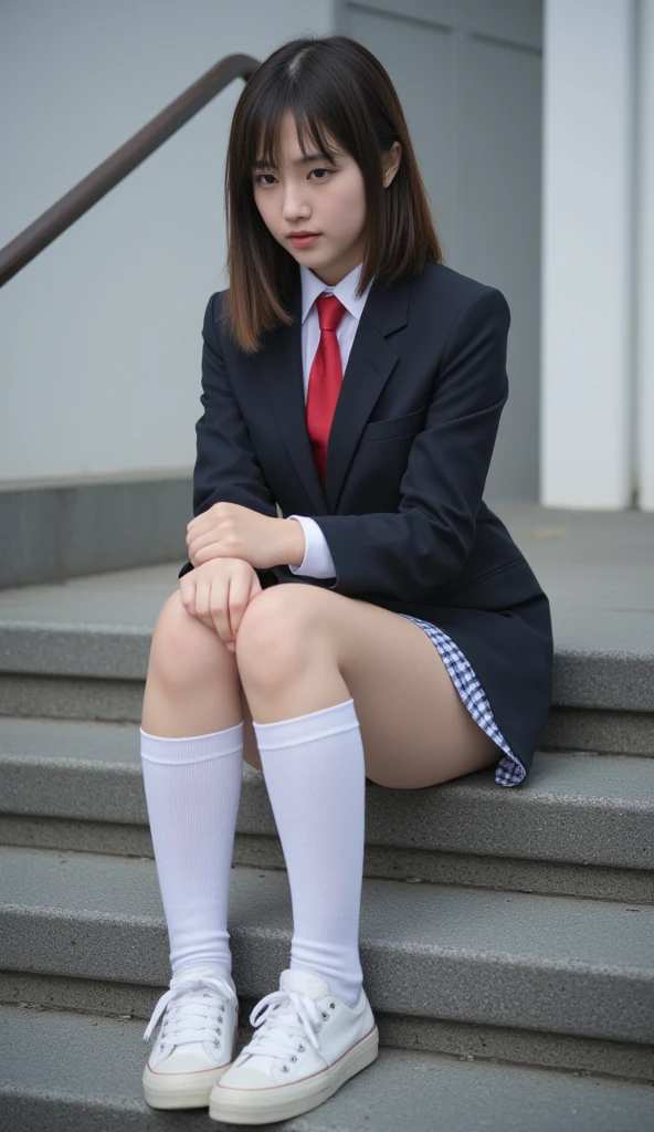 (8k、RAW Photos、Highest quality、masterpiece:1.2、Perfect Anatomy)、(Realistic、Realistic)、1 girl、Japanese women、Age 25、((全naked、Small breasts、Black pubic hair、whole body、View from the front、 Girls))、((Squat、Bow-legged、With legs apart、Leg spread、Black pubic hair、naked ))、(((NSFW)))