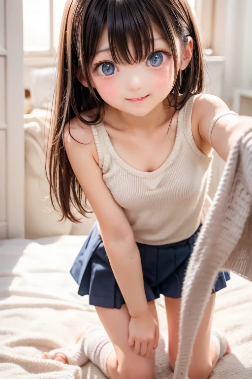 Small breasts、Small breasts、Fresh clothes、Perfect Makeup、Elementary school girl、Small breasts、Swimwear、Large-scale full-body shot