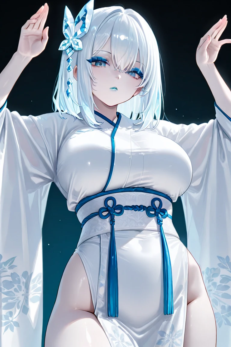 (masterpiece:1.2), (best quality:1.2), perfect eyes, perfect face, perfect lighting, 1girl, milf, gigantic breasts, sagging breasts, see through poncho, rainy weather, wet skin, wet cloth,