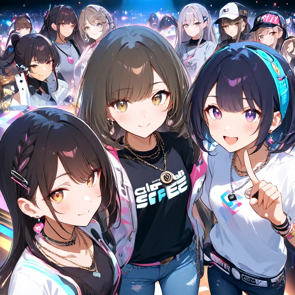 AI anime stickers，Digital style，energetic，The expression is optimistic --auto