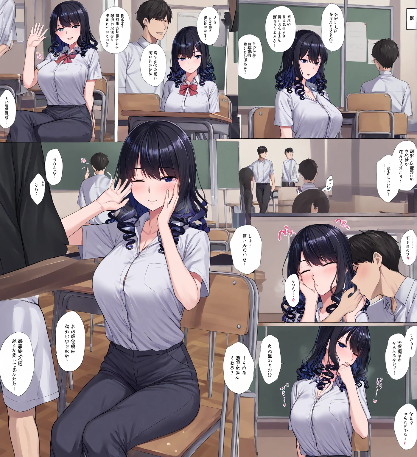 Girl being raped by her teacher, he is fucking her on the office table, He is putting it in roughly 
