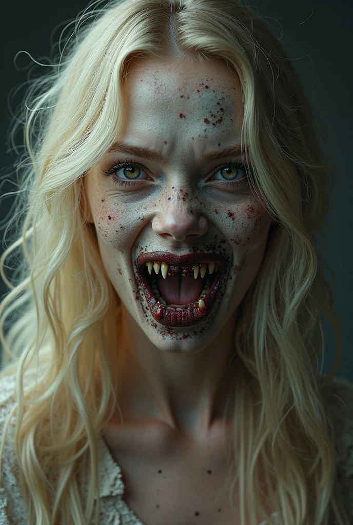 1girl ,crazy  evil smile,white hair, (masterpiece, top quality, best quality,),art,,highest detailed Terror, Dark, and gloomy <lora:Terror1:0.6>