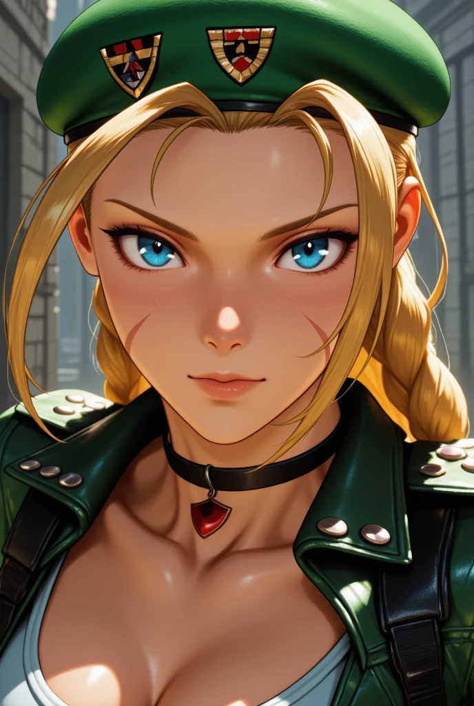 "(exquisitely detailed CG unity 8k wallpaper, masterpiece best quality with stunning realism, high res) (best illumination, best shadow) (elegant and demonic style:1.2) Arti modern anime, angled view, heroic pose, closeup full body portrait of stunningly beautiful mature cammy from street fighter, Cammy white, 2twins braids, long hair, blonde hair, antenna hair, beret, (red headwear:1.3), blue eyes, scar on cheek, green tight leotard, large breasts, sleeveless, red gloves, fingerless gloves, camouflage, hard, large ass, abs, a little muscular, revealing, depth of field blur effect, night, full zoom, action portrait, photorealistic. cinematic lighting, highly detailed. best quality, 4k, Better hand, perfect anatomy, leaning forward, foreshortening effects, coy flirty sexy expression, foreshortening effect (piercing eyes:0.8) surrounded by an ominous and dark atmosphere, accentuated by dramatic and striking lighting, imbued with a sense of surreal fantasy" (patting a small cat:1.5) wearing laced military boots:1.5) (inside an extravagant British castle at night:1.5) (happy and smiling:1) (crouching down:1)