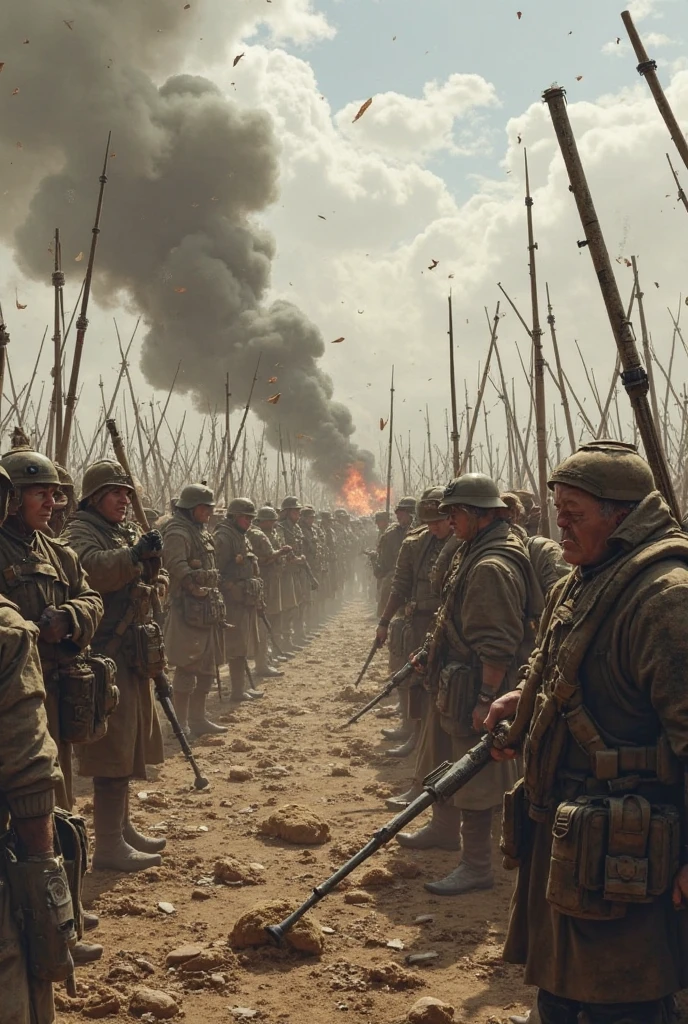 On a vast plain, a Spartan warrior fought against thousands of warriors in a brutal and intense battle. The war was cruel and fierce, with corpses strewn everywhere, blood flowing like rivers, and blood splattering in every direction.
The clash of swords and shields echoed throughout the battlefield, fire and smoke rising to the sky, and the ground trembling with the force of the battle. The air was thick with dust and the ground was littered with broken weapons and shattered armor.
Banners fluttered in the wind, tattered and torn, as soldiers on both sides fought fiercely against their enemies. With swords clashing and gunpowder exploding, horses galloping over the battlefield, and soldiers crying out in agony, the scene was one of chaos and destruction.
The battlefield was pitted and littered with severed limbs and corpses, with countless soldiers falling on both sides of the conflict. Both armies were locked in a brutal struggle, exhausting their strength and resources.
hdr, (photorealism, masterpiece quality, best quality),