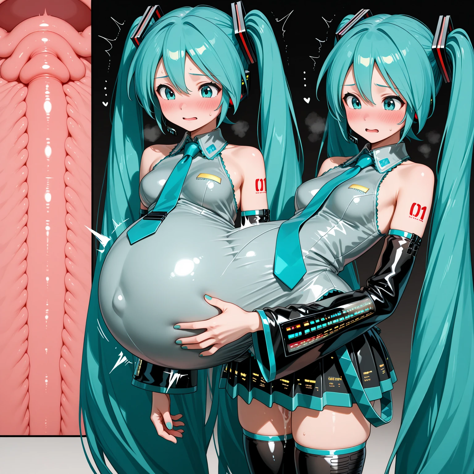 (photorealistic:1.4), (masterpiece, sidelighting, finely detailed beautiful eyes: 1.2), masterpiece*portrait, realistic, 3d face, good photo, 4k, high quality, high resolution, hyper detail, realistic, reality, smooth graphics, realistic sexy wears, 3D, best resolution, sexy, good contrast, perfect shading, realistic skin texture, finely detailed, dramatic lighting, realistic lighting, amazing shadows, sexy and hot, huge breasts, huge butts, thicc thighs, everything she wears is tight, shiny and skinny, , shiny hair, extreme shiny skin, tight skinny shiny latex wears,