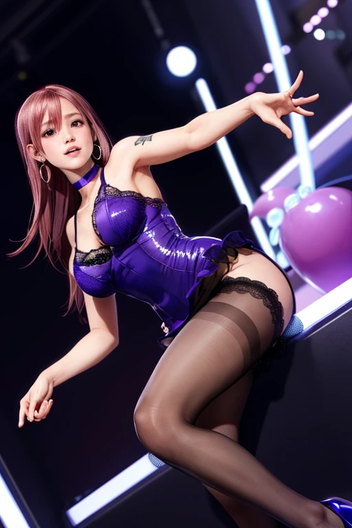 Dark blue high socks,Real、8k,masterpiece,Perfect human body,8 heads,(RAW Photos:1.2)、(Realistic:1.4)、The beauty of beautiful details Laughter、Big Ass、blonde、((I can see your pants))(Panty shot)Earrings eyelash Beautiful and detailed、Large file size、Very detailed、High resolution、Transcendental beauty Highest quality、masterpiece、、((See-through,Frills,lingerie))、Very detailed表現, In detail、Very detailed顔の映画照明、17-year-old girl、positive、((Dynamic pose)))、(Lean back:1.2), (Open Stance))、(From below:1.5), (Under the skirt:1.5), Check Pleated Skirt、Sexy upward glance, (Spread your legs and show me your panties:1.5), (黒いSee-throughパンティー:1.5), (Low rise:1.5), (Long purple hair:1.5), (Healthy Body:1.5), (High leg tiny panties,,,,,,:1.5), (Looks like see-through panties :1.3), (Pubic hair is visible:1.5), (Browsing Caution:1.5), (Shyness:1.5), (Black long boots:1.5)((Big Breasts:1.7))((Orgasm:1.8))Thick vagina,wet vagina