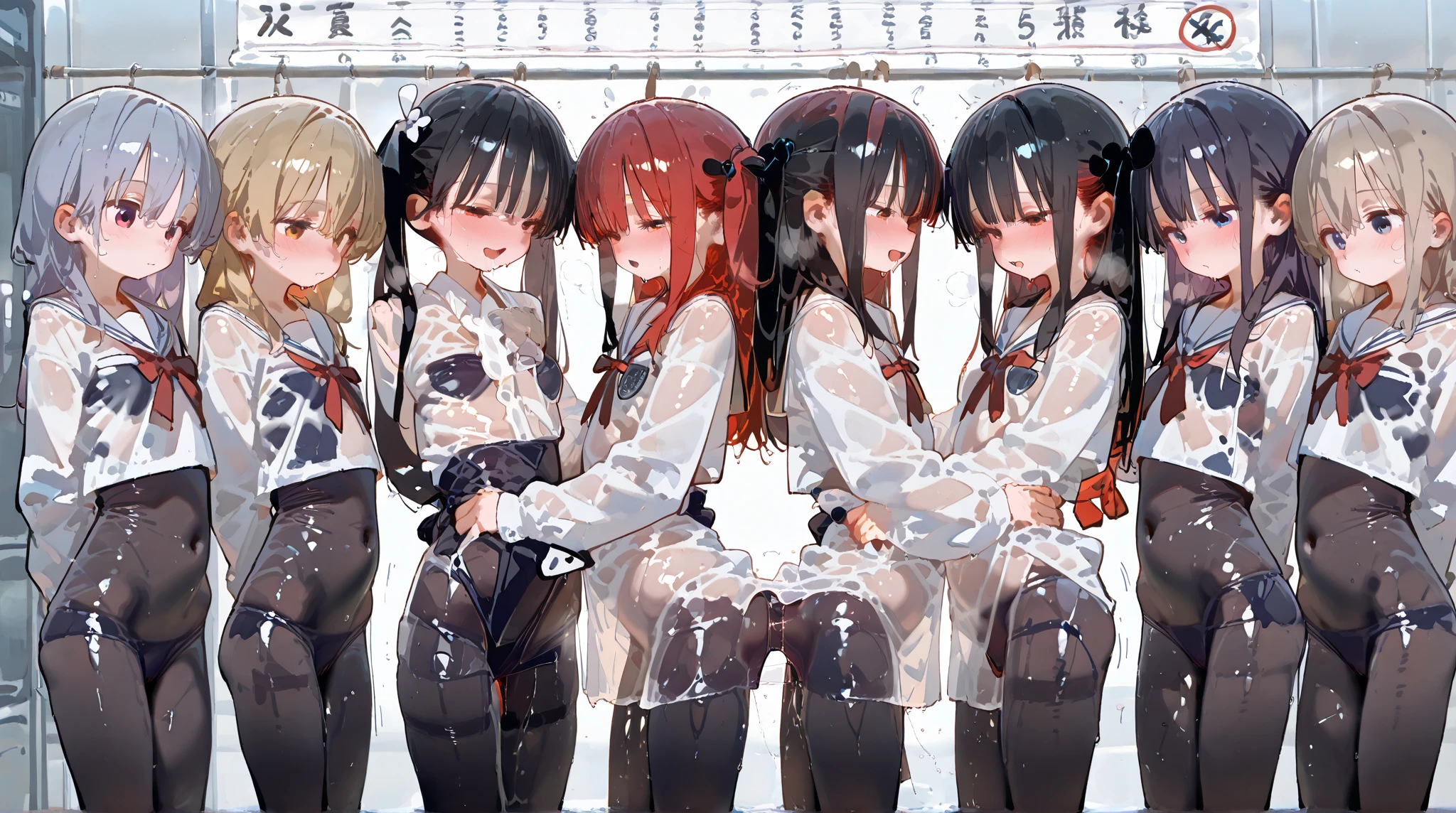 nsfw,Kindergarteners,((Completely naked)),black hair,((vely long straight hair)),gang rape,Mass of men,Blowjob,(((with both hands))),(Sex in cowgirl position),(((Massive ejaculation))),Creampie,Cum on hair