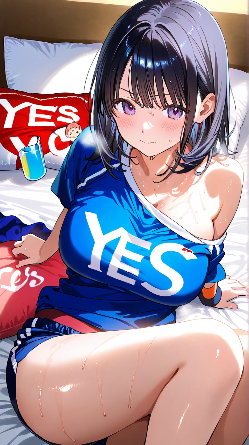 nsfw,uncensored,(masutepiece), (photo realistic1.4), 超A high resolution, Best Quality, 8k,come before:1.0,BREAK 独奏, 1girl,独奏,19yr old, extremely beautyful girl, Beautiful face, Perfect face, cute symmetrical eyes, double eyelid,large breasts, puffies_Nipples, Narrow waist, (pubic brown hair:1.4), Juice dripping, ((midium long hair, dark brown hair)), ((glasses)),No makeup, Sweaty body, Standing, BREAK (gray tracksuit:1.5,Only Jacket),open clothes, Nipples, nipple slip, slip, No panties,(embarrAssed,Evil smile), open mouth,breathing deeply, Feel good,indecency,Spread legs,(Squatting),((open pussy:1.3),(one eye closed),(cum shots)(cum on body:1.9),(cum on face:1.9),(cum on hair:1.9),(cum in mouths:1.1),((peace sign:1.9),,((one eye closed)),(((multiple boys:1.9, peeing on a girl,multiple penises:1.9, gangbang,holding penis))),(looking at penis),(background,Japanese ryokan,futon),(bitch),(Commemorative photo:1.5),(spoken heart:1.7),(Training camp:1.3),