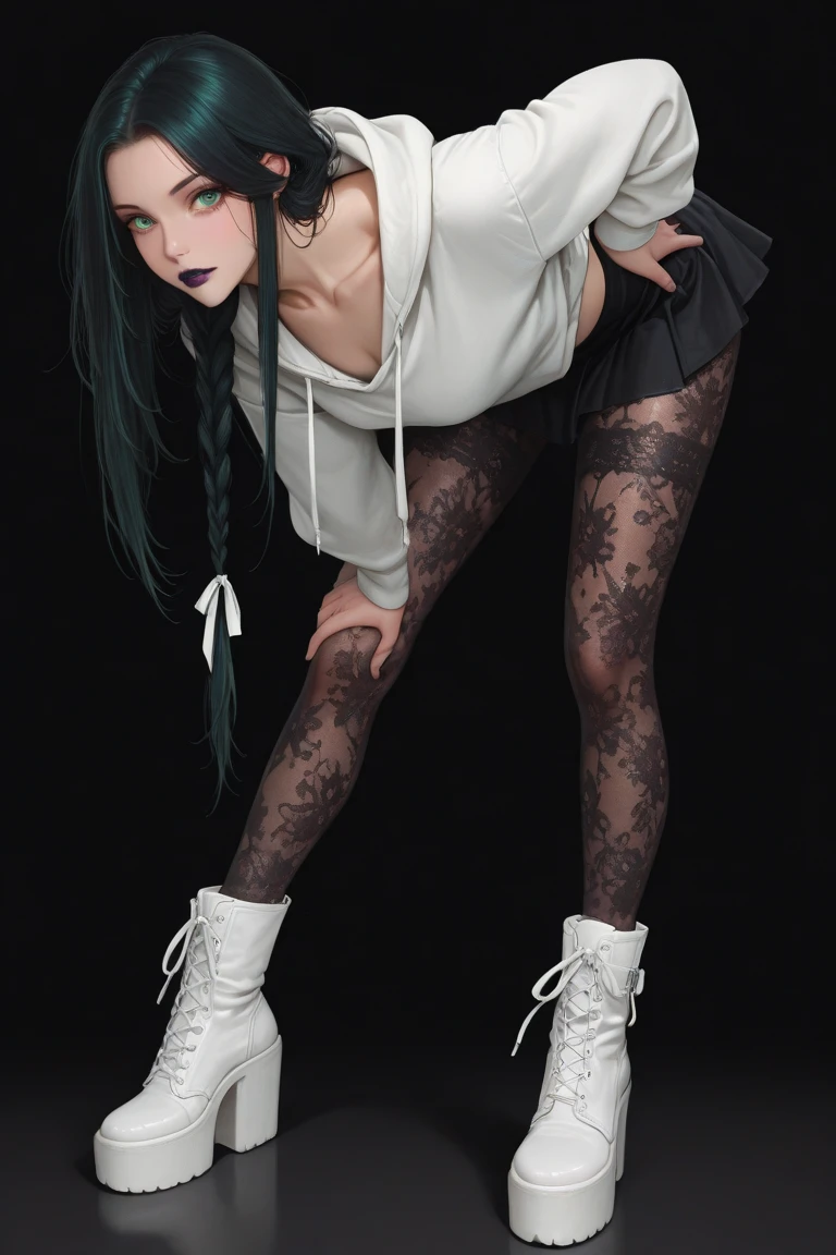 AVATAR SECOND LIFE Korean girl wearing white blouse, Asian, long black hair, Bblack hair,, Perfect and detailed face, imvu, maximalist details, AVATAR SECOND LIFE Korean blusa , neon,