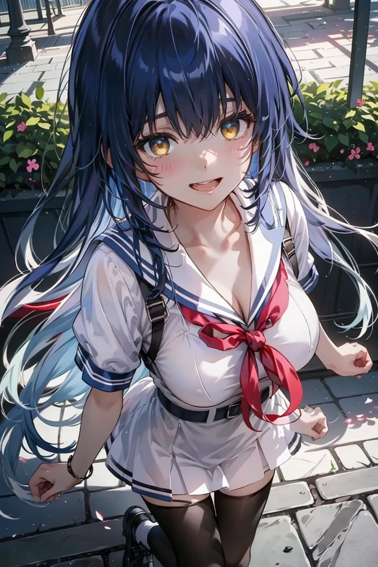 mastute piece,Best Quality,insanely detailed,8k cg,nsfw,
(shoot upper body:1.3),
(1girls:1.3),standing,looking at viewr,body in front,((both arms behind back:1.4)),(sailor magical-girl costume:1.3),break,
blush,shy,(ecstasy face),(trembling:1.2),break,(blue hair:1.2),
break,
perfect breasts,perfect teats,(open mouth:0.9),(large breasts),
(park:1.1),night,