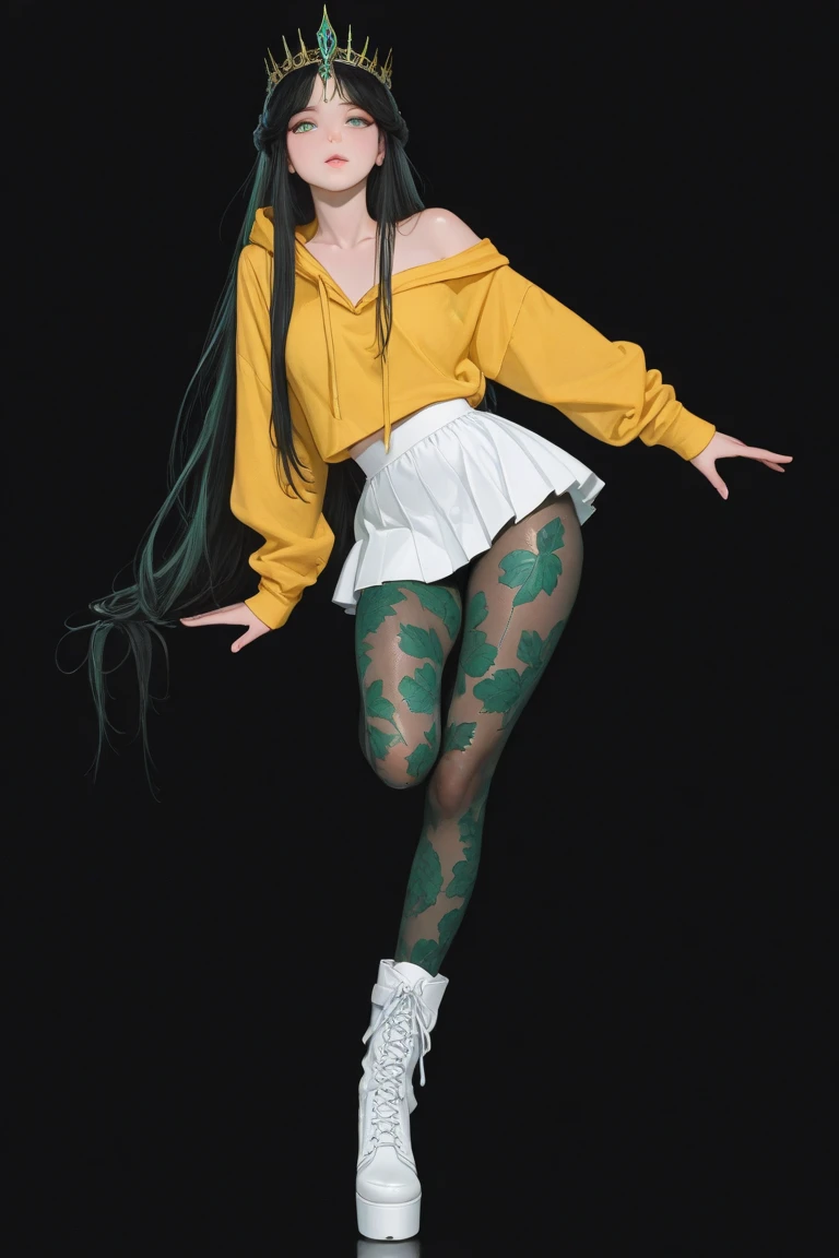 Bright green pantyhose，Bright green stockings，Bright green stockings，Bright green pantyhose，Super detail，hyper HD,A high resolution,1080p,Anatomically correct，ccurate，huge tit，Cocked buttocks，Physical coordination，Photo portrait，slender thigh，Delicatemakeup，Best quality, Masterpiece, 超A high resolution, RAW photo, Beautiful and aesthetic,deepshadow, (Photorealistic:1.4), full-body composition, Striking perspective,Naked