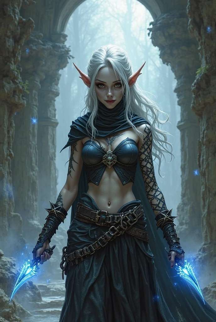 mulher , elfo, darkin, estilo Sylvanas Windrunner, world of warcraft, blizzard ,intricadamente detalhado ,detalhes finos,detalhes finos,Subsurface dispersion,profundidade de campo rasa, (world of warcraft),trending in the artstation,Alto Detalhe, foco nítido