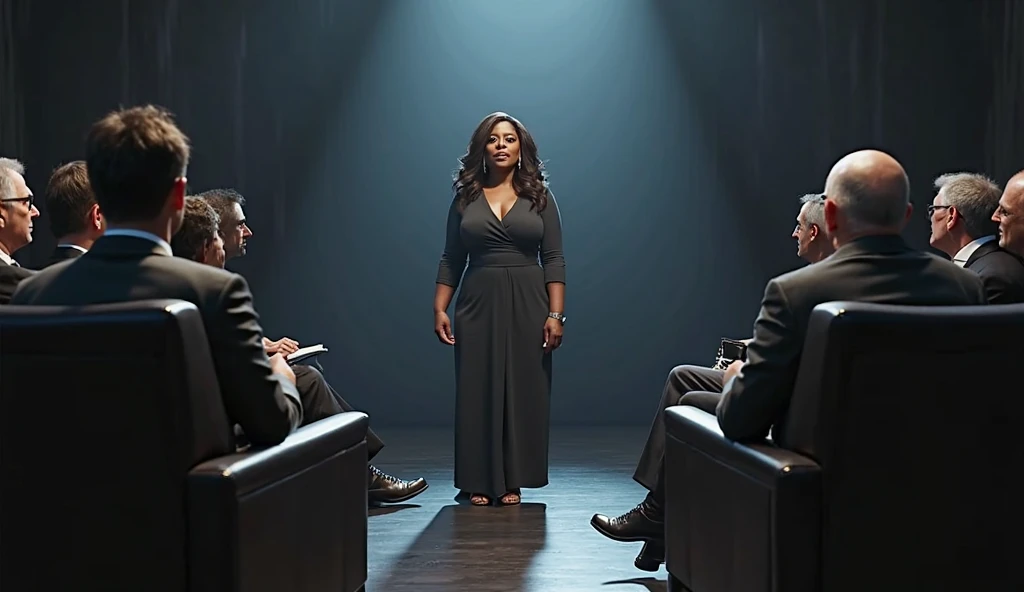 fat black woman in a courtroom defending her client