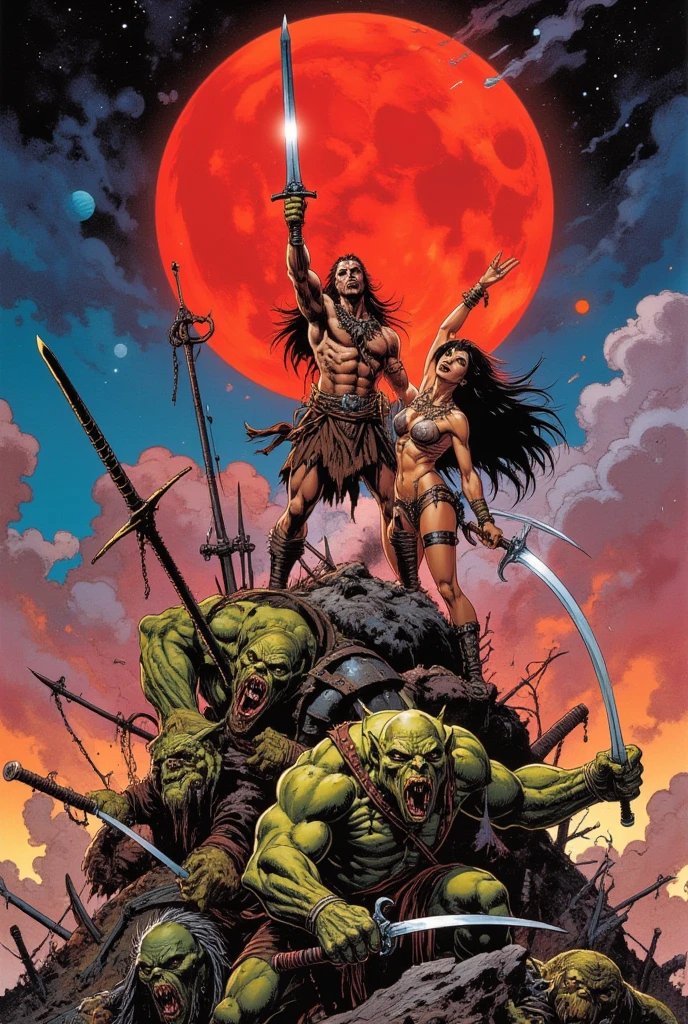 road to hell (art inspired by Simon Bisley and Bill Sienkiewicz). oil painting)