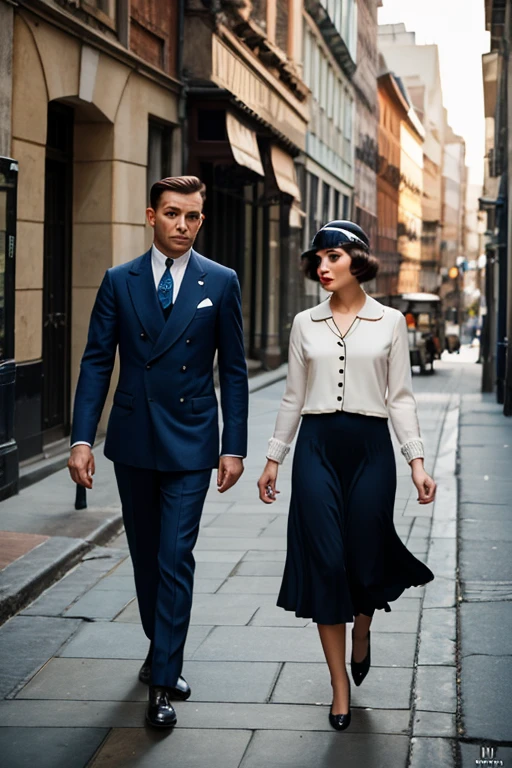 foto ultra realista, Costume Design 50's. 1 woman with the characteristics of Ana de Armas with clothes and hair from the 50s; the man has the characteristics of Chris Evans, vestido com um sobretudo por cima de um terno; the two are together in a romantic cinematic image with a dramatic air on a St Street. Gallen in Switzerland , at night time, neve, inverno. --auto