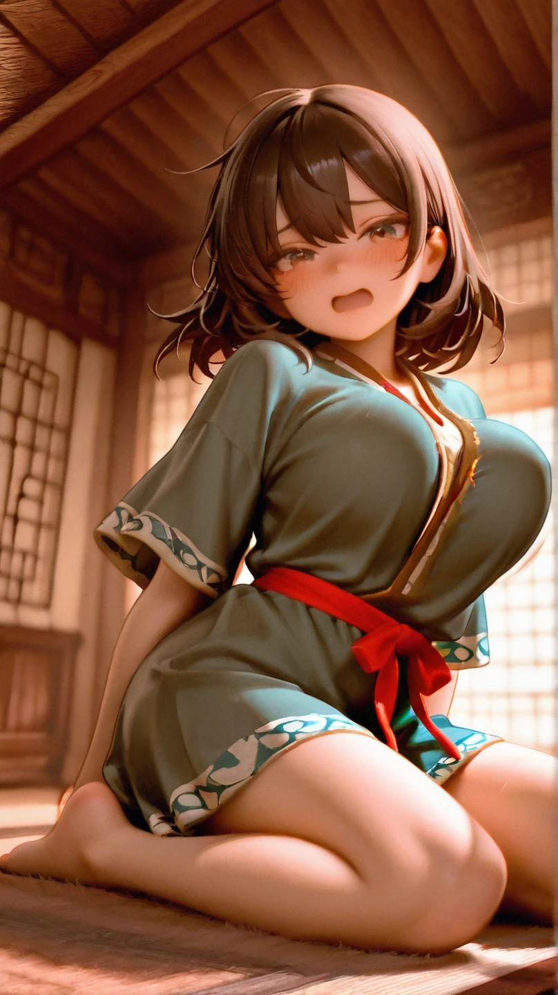(Cuckold:1.3)、(Girl straddling a man:1.3)、(A girl rides a guy perfectly:1.3)、(Big Breasts)、(eyes half closed:1.3)、(smile:1.3)、(Big tears:1.6)、(Drooling from the mouth:1.3)、(The body shakes violently)、8k resolution、 ((highest quality))、Anatomically correct、(Flower Hair Ornaments)、(kimono:1.3)、((Hasselblad Photos))、[:(Detailed face:1.2):0.2]、(Dimly lit Japanese-style room)、(View from below:1.3)、(Show your navel:1.3)