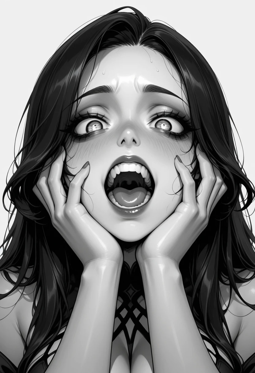 Nezuko naked with cum on her face