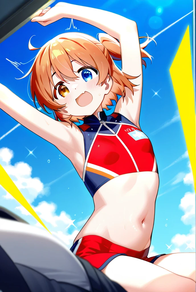 Create Sakura Kinomoto (Sakura CardCaptor) more age, with swimsuit