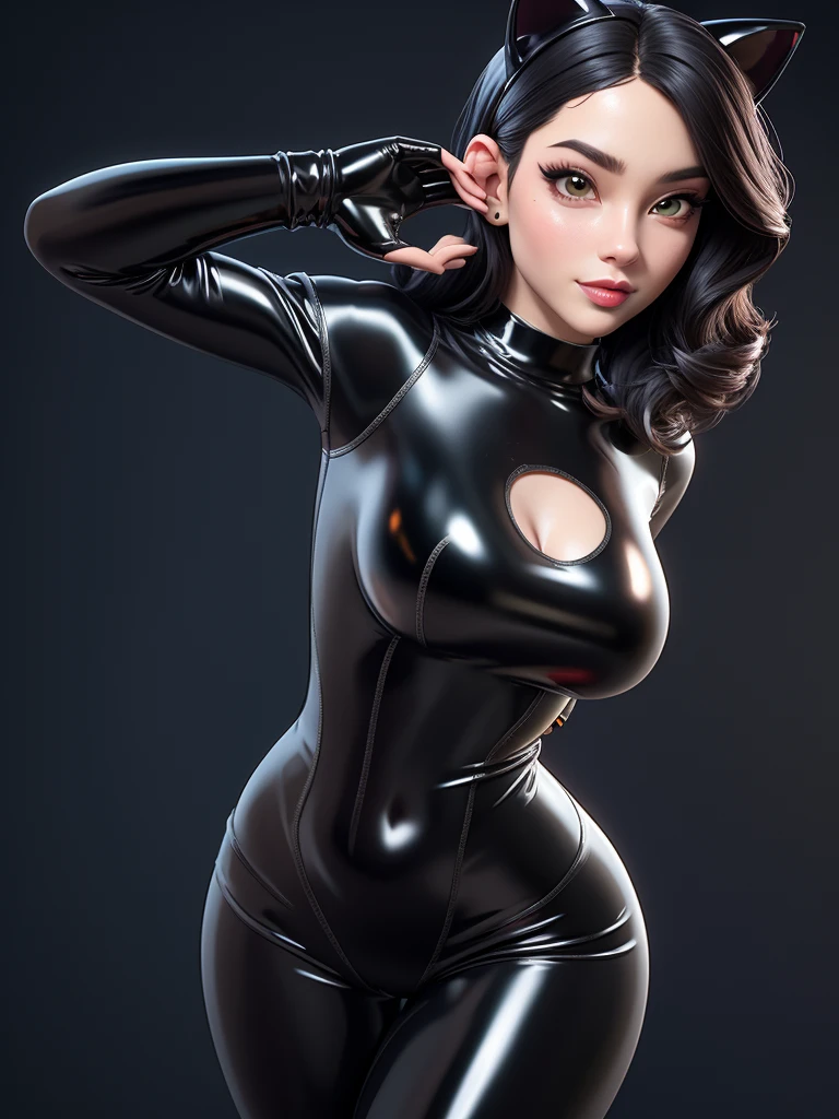score_9, score_8_up, score_7_up, BREAK, 1girl, female focus, goth, curvy, black lips, latex jacket, latex clothes, very tight latex clothes, stealth suit,medium breasts, looking superior, powerful touch, green eyes, smirk, flashing her breasts, heavy saggy breasts, wet breasts, pressed breasts, saliva trail on breasts,very arched back, thin waist, very fat large ass, pornstar,backlight, rim light, dark contrast, silhouette, trasparent bra, plastic bra, some parts of suit are trasparent