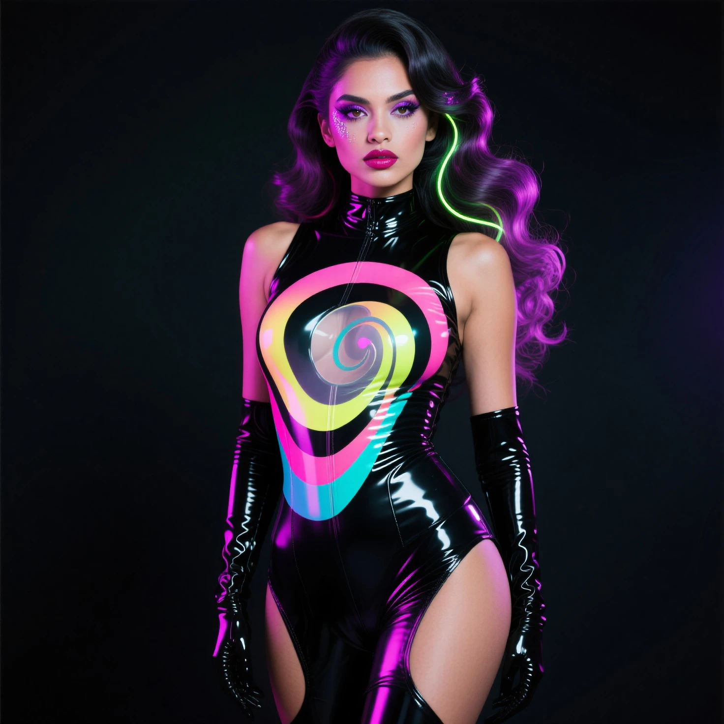 sexy woman in a butterfly bikini posing for a photo, zenoscope, beautiful digital art, seductive cyberpunk dark fantasy, digital art with airbrush, Estilo Ivan Talavera e Artgerm, Karol behind uhd, artgerm julie bell beeple, dark elf with fairy wings, glossy digital painting, digital fantasy art, fantasy digital art