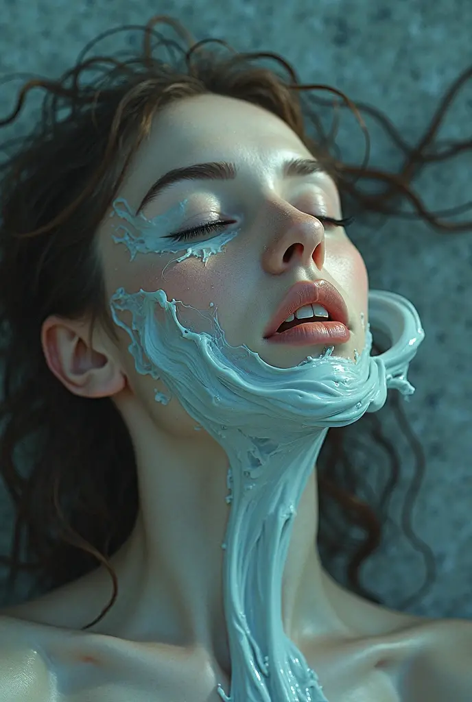 (beautiful screaming nude woman), (eyes open), (terrified expression), (((frightened expression))), (((startled expression))), (((crying))), (((shouting))), (marble face), (face made of marble), (face turning into marble), (head made of marble), (ASFR), (turning into marble), (becoming marble), (lying buried in the snow in a blizzard), ((((half made of marble, half made of flesh)))), side profile
