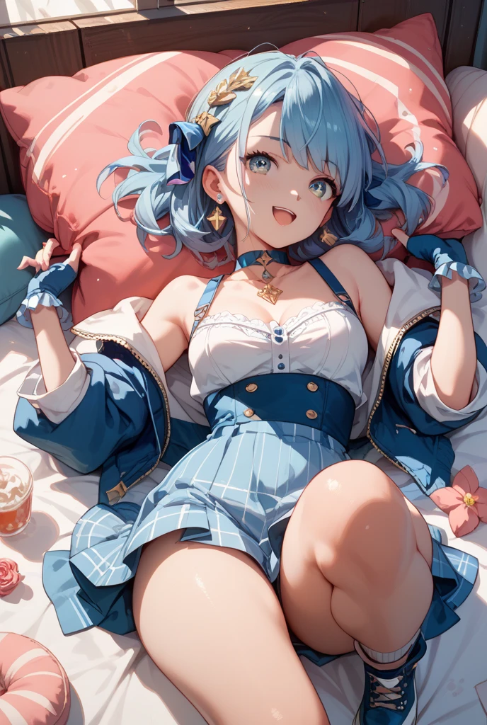 Mike Escher, Masamune Shiro, Japanese anime, Mysterious, strange, wonderful, science fiction and fantasy, I am beautiful girl Alice, perfect bodies, giant domino toppling, balloons, cart, sofe, Super detailed high definition high quality masterpiece, Face details, Hand detailed, huge tits big ass, lying on sofa, legs are open, Camel toes, String panties, Soaked and transparent