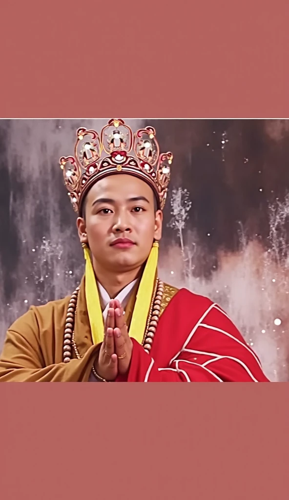 The Arad man, dressed in a black robe and red scarf, held a small object, omar shanti himalaya tibet, Taoist, a young female shaman, sci-fi tibetan fashion, holy man looking at ground, Tibet, yanjun cheng, a shaman holding up the universe, mountain water, still from live action movie, Mongolia, shaxi