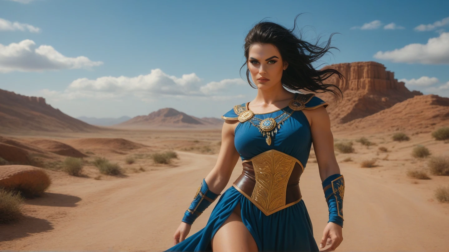 dejah thoris travelling across the martian wilderness