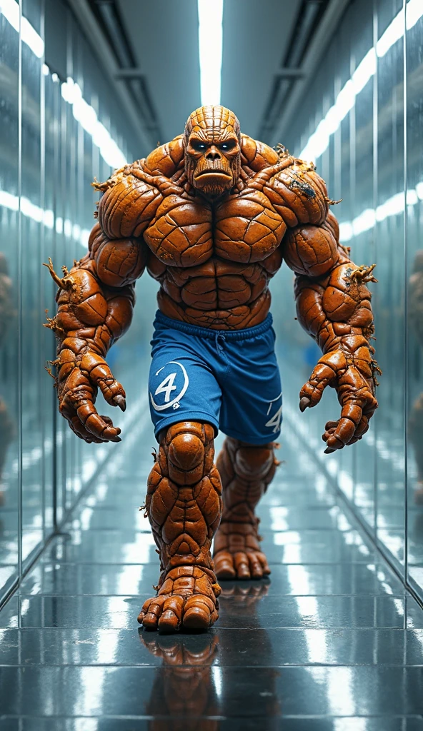 Knitted muscle man