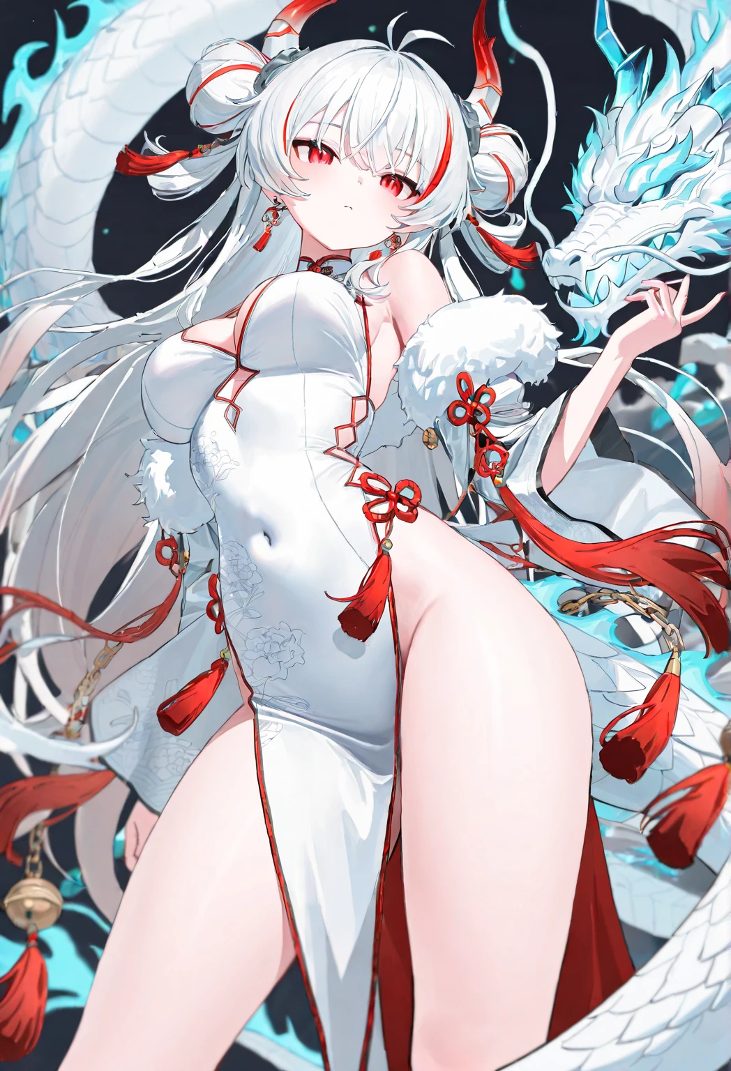 sexy santa Kama, see-through gown