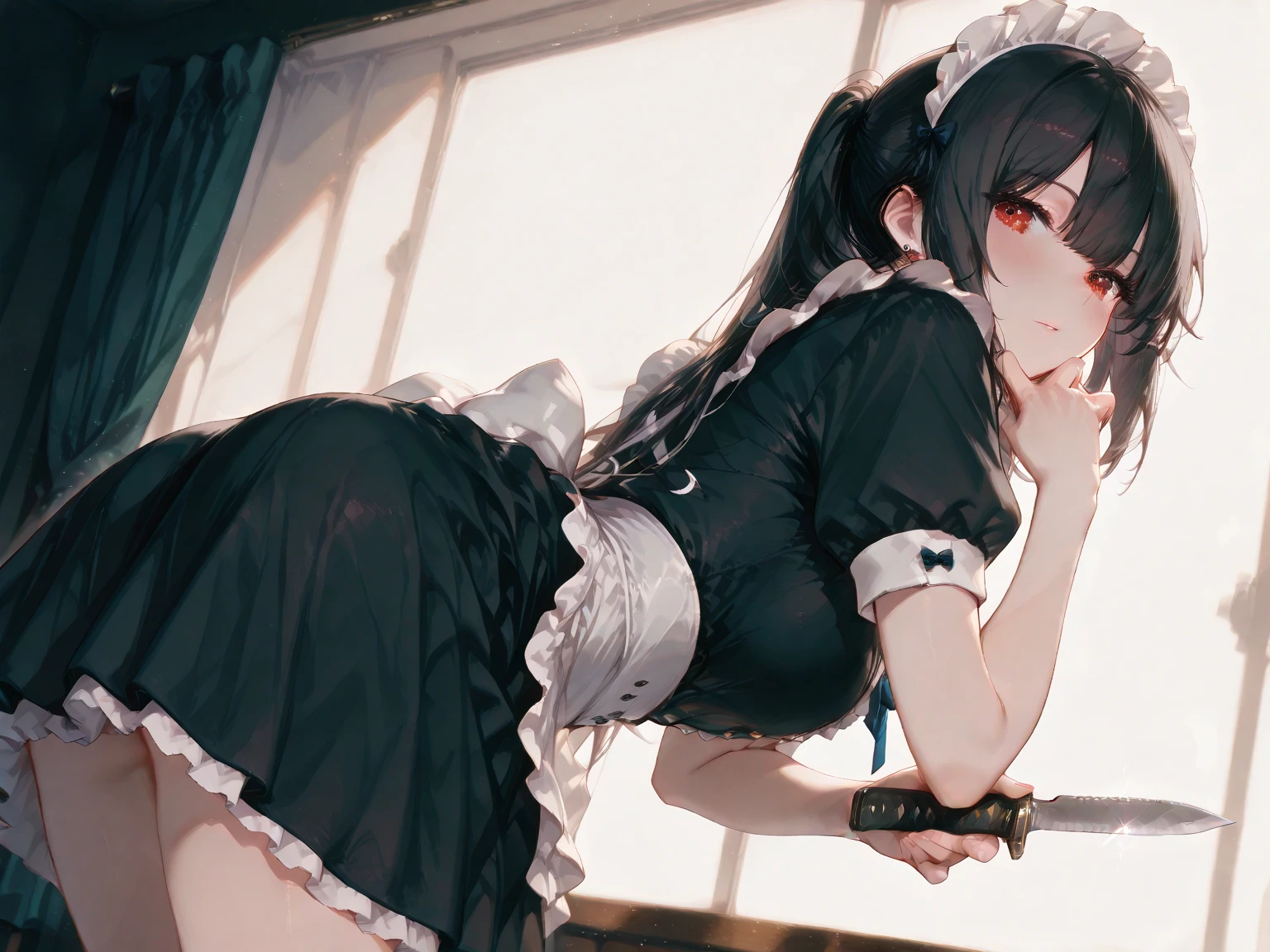 (pieces fly: 1.3), (maximum resolution: 1.2), (ultra high definition tv: 1.2), cinema light, 8K resolution, fine eyes and skin, detailed faceの特徴, , (sharp focus on breasts: 1.2）, (The focus is on the face:1.2),perfect style, cute face, Accurate, anatomically correct, Highly detailed face and skin texture, fine eyes, double eyelid, thin eyebrows, glitter eyeliner: 1 natural cheek, shiny skin, Fair skin, Glossy skin: 1.2, (glossy lips: 1.4),、 (embarrassed look: 1.2),20 year old woman, (detailed face:1.2), (highest quality:1.2), Retrospective shot of rear loam、angle from below, Low - Angle, from behind, cinematic lighting, perfect style, beautiful face,  (skirt lift:1.4), loose and wrinkled white panties, stockings, blush、humiliation、impatience、glare、tears、embarrassing、surprised expression、anger expression、 (Maid clothes:1.5),full of sweat、silver hair、green ash eye、Retrospective shot of rear loam、Low - Angleから、soaking wet、Overflowing sperm、Sperm in the ass、sperm on thigh、flowing sperm(fascinating butt:1.2),、exposed panties、disheveled clothes、exposed chest、long hair、