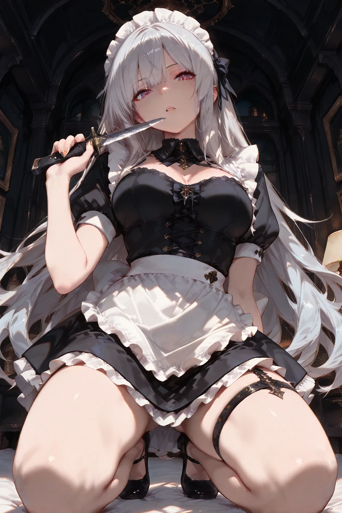 Very detailed顔, Perfect lighting, Extremely detailed CG, (Perfect hands, Perfect Anatomy),Very detailed, The whole body is covered in shiny oil.. A lot of sweat is running down my forehead sunset Orange Room, Full-body depiction on screen, A large amount of rolled up tissue paper, There are lots of crumpled, dirty tissues on the ground, Excessive sweat on the face, cold sweat, Sweat dripping from the forehead, Tears dripping from the edges of the mouth, Sitting on a dirty bed, Gothic Room,Gothic Lolita, Princess canopy bed, A luxurious room of a medieval European nobleman, Lots of tissue paper , Garbage is scattered everywhere, very dirty bed, A room full of messy garbage, Looking into the camera Embarrassed expression Big breasts that will tear your clothes Very large breasts Extremely distended breasts Huge breast swelling Dimly lit luxurious room Delicate and luxurious Western-style room Scattered tissue paper A cute long-sleeved sailor suit with lots of frills sewn on Thin frilled belly-length skirt high school student Illustration Style Anime Style Narrow-mouthed Small lips Baby Face beautiful girl Very gorgeous and cute outfit Cheeks pink Long blonde hair super curly hair Super long sideburns Rubber clothing Wet and see-through gothic white lolita outfit Gorgeous hair band A very long, shocking pink silk skirt that becomes transparent when wet Wet and see-through pearl white silk tights Lots of sailor ribbons Ultra-long silk gloves that become transparent when wet Detailed embroidery Shocking pink that is transparent when wet Big eyes Droopy eyes Shocking Pink Rouge Sweating profusely Crushed tissue paper White long boots Hair is wet from rain Steam coming out of the whole body Steam like a sauna room fills the screen.. White breath from the mouth