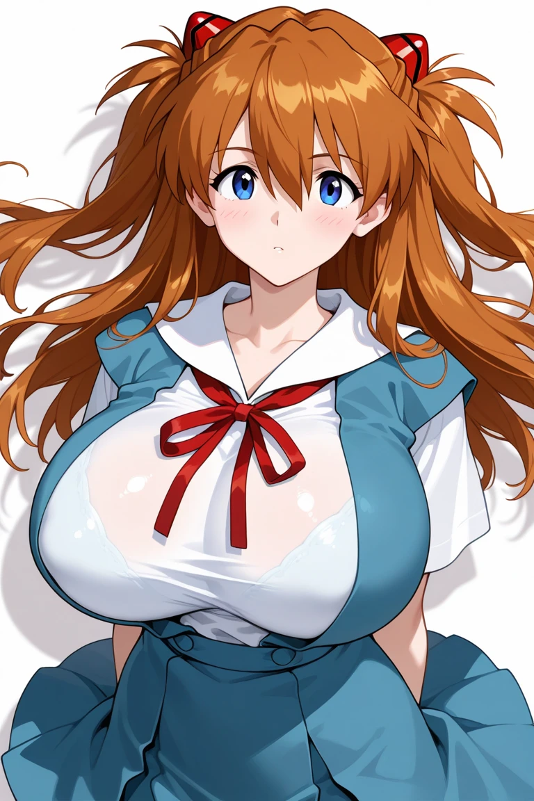 (masterpiece, best quality:1.2), 1girl, solo,mature_lady, nipple, pussy, pov, from benind,penis,sex,make love, delicate face,detail eyes,floating hair,big breasts, floating clothes,,kousaka_kirino ,ore no imouto ga konna ni kawaii wake ga nai,1girl,orange hair|brown hair,long hair,floating hair,shiny hair,blue eyes|aqua eyes,(pink hairclip),white shirt,(gray sailor collar|blue sailor collar),red ascot,,in hell