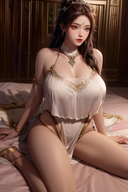 araffed woman in a purple lingerie posing for a picture, hyperrealistic full figure, seductive anime girl, photorealistic perfect body, beautiful alluring anime woman, realistic bikini, sexy body, beautiful feminine body, beautiful goddess, anime goddess, a beautiful fantasy empress, japanese goddess, sexy pose, beautiful detailed body and face, sexy girl, elegant bikini, Biggest tits, biggest tits, large breats, anusha cleavage, visible , visible , visible areola, visible areola, biggest boobs, big boobs , see through bra, see through dress, see through bikini, visible breast dents, curvy model body, body dents, visible vaginal opening, visible vaginal dents, dents are visible, visible lips, plump 5.0, opening, lying on bed, hands on bed, hentai feeling , body wet with water, cream pie slim abdomen, biggest buttocks, biggest tight buttocks2.0, tight biggest tits areola3.1, fleshy juicy hips, 🤬❤❤️🔥💦🍑, armlets on body, armlets, golden armlets, juicy lips, plump red lips, fantasy character art