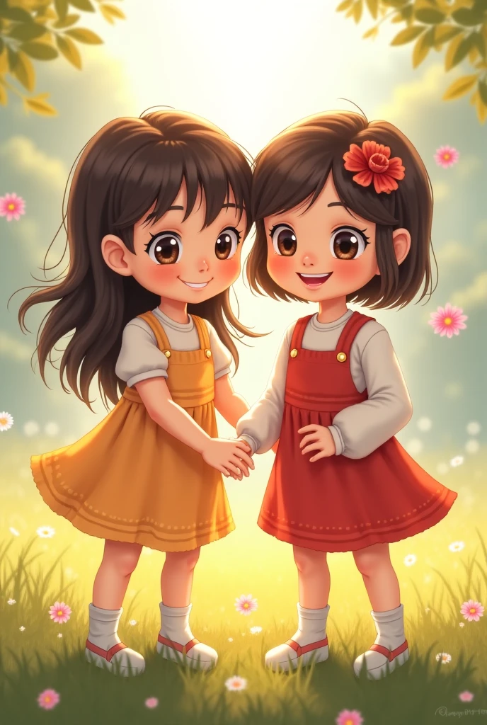 two cute girls
